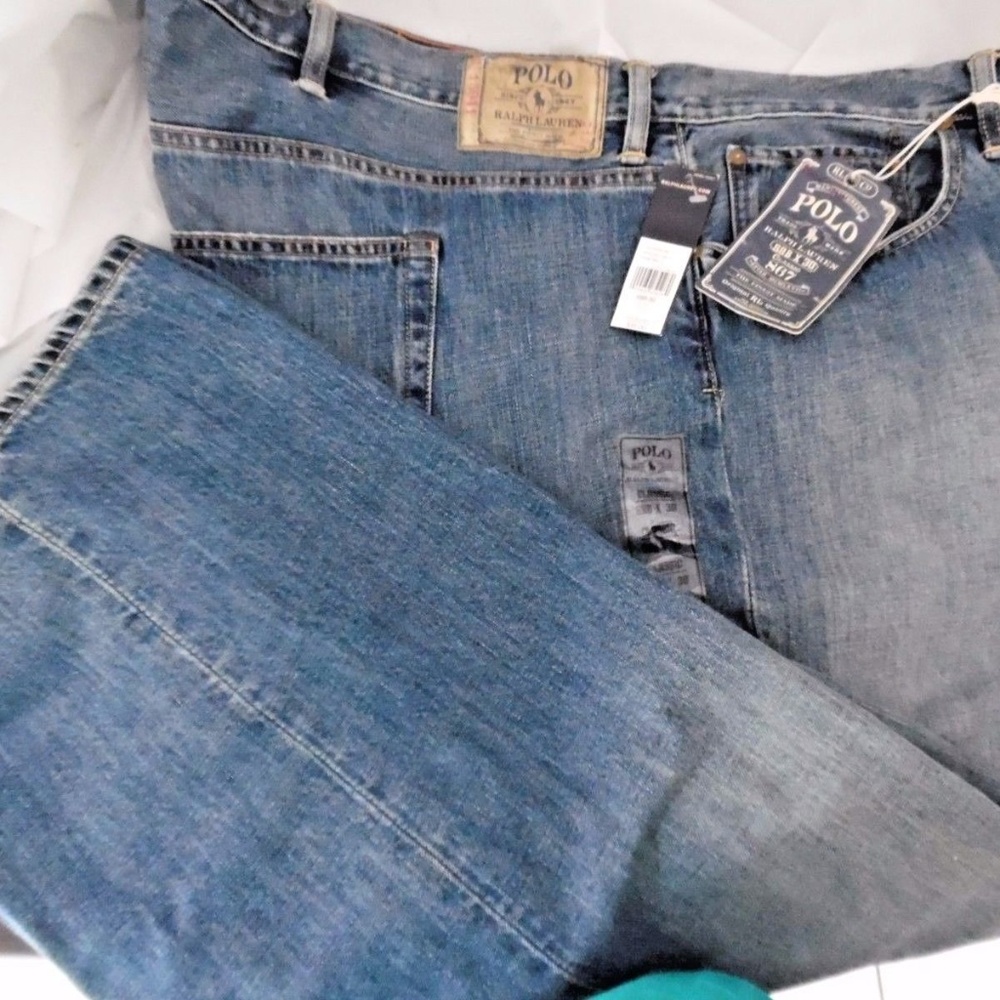 Polo Ralph Lauren New Mens Denim Jeans Big Tall 58